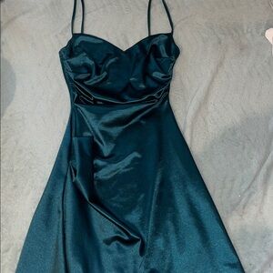 Windsor Strapless Teal Dress